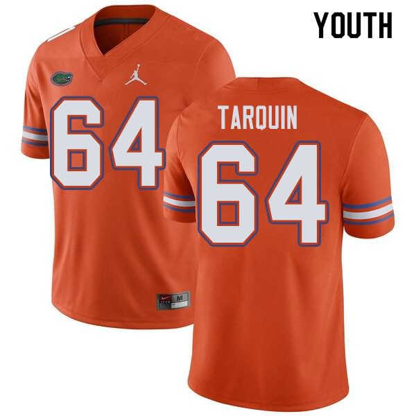 NCAA Florida Gators Michael Tarquin Youth #64 Jordan Brand Orange Stitched Authentic College Football Jersey HGN0664JQ